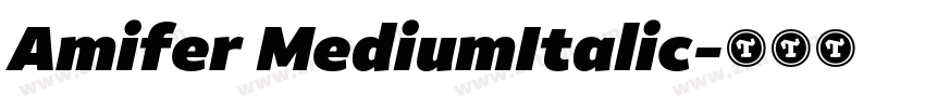 Amifer MediumItalic字体转换